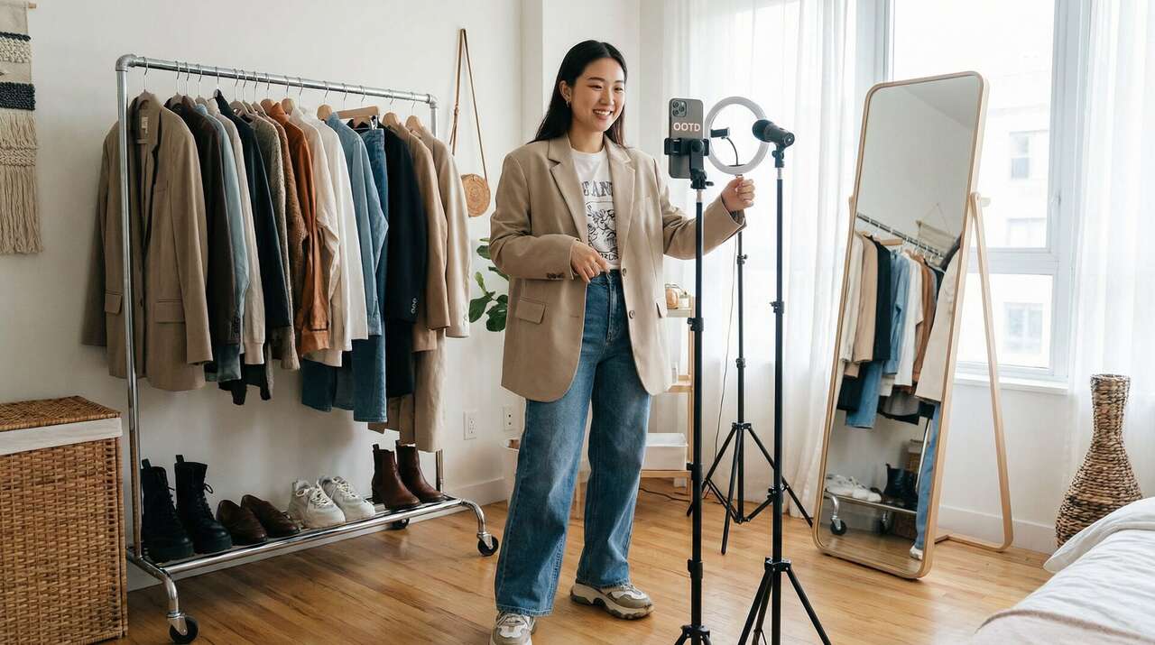 黄色仓库穿搭视频